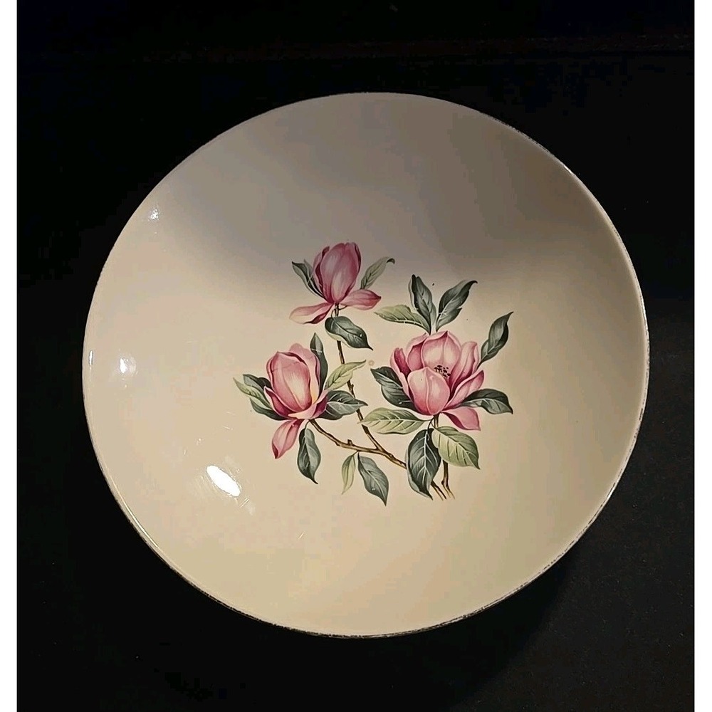 Vintage Homer Laughlin Rhythm G53N8 Pink Magnolia 8"‎ Porcelain Bowl